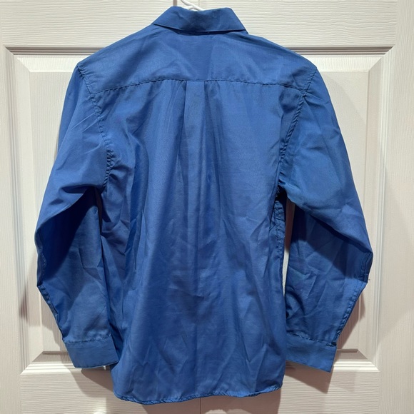 ENRICO ROSSINI Boy’s Button Down Dress Shirt - blue, size 16 - Picture 3 of 4